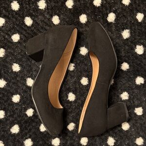 Elegant Black Women's Block Heel Shoes